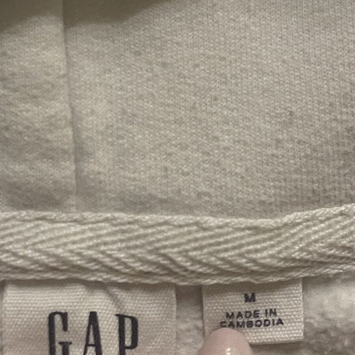 Gap white hoodie sweatshirt teen M 12-14 years like new