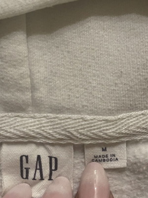 Gap white hoodie sweatshirt teen M 12-14 years like new