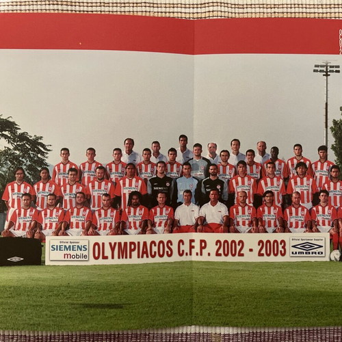 Olympiacos poster season 2002-2003 like new