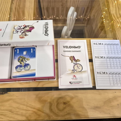 Velonimo board game with cards for 2-5 players, age 7+