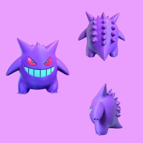 Chibi Gengar 3D printed figure new