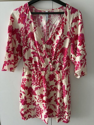 Mango printed short dress like new, pink multicolor