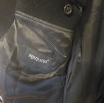 Berto Lucci Black Wool Winter Coat XXL like new