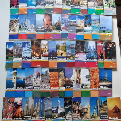 Travel guides like new, 85 pieces