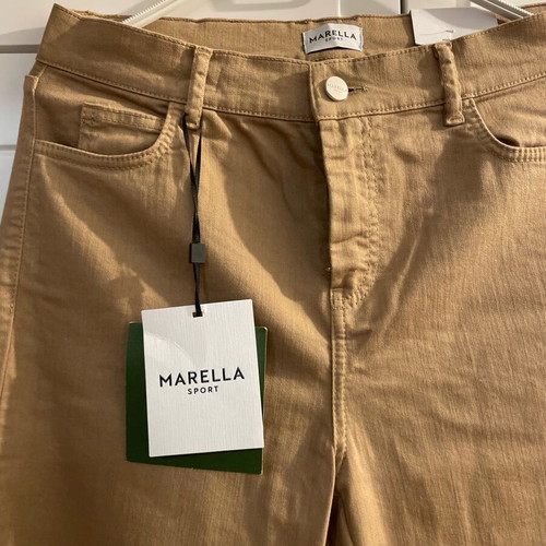 Flare Crop Marella Sport pants new, beige brown, size L