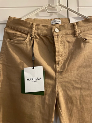 Flare Crop Marella Sport pants new, beige brown, size L