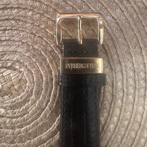 Dyrberg/Kern women's watch DK new, gold dial, black strap