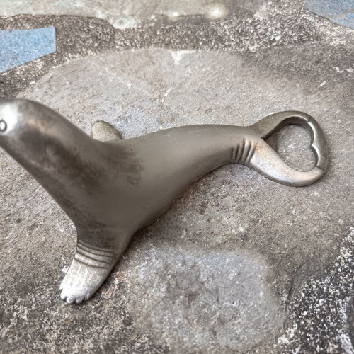 Vintage Metal Bottle Opener "Seal" BMF West Germany used