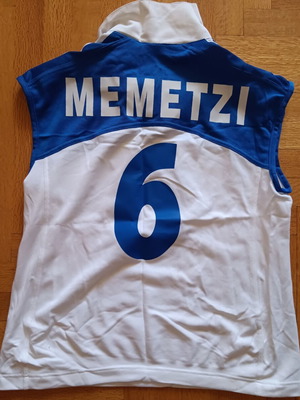 Eleni Memetzi Volleyball Jersey used, Greece Women's National Team 2004 Olympics