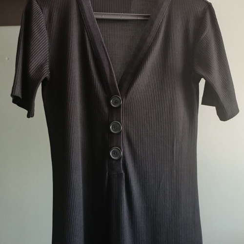 Midi rib dress Zara Trafaluc black like new, size M