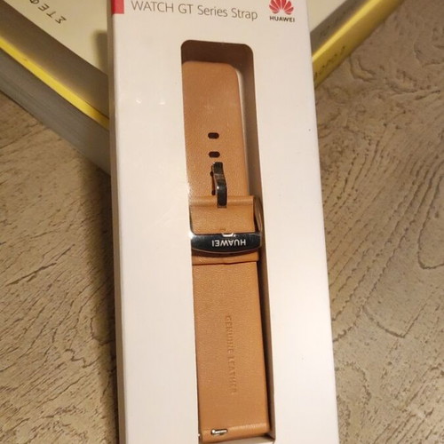 Huawei Original Leather Strap 20mm Khaki new for Watch GT 42mm