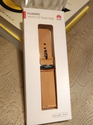 Huawei Original Leather Strap 20mm Khaki new for Watch GT 42mm