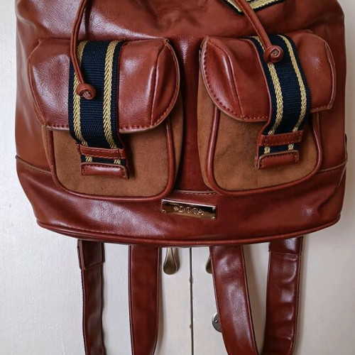 Doca backpack bag like new, blue and brown