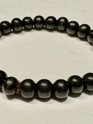 Ανδρικό βραχιόλι μαύρο καινούργιο, αφόρετο στη συσκευασία του