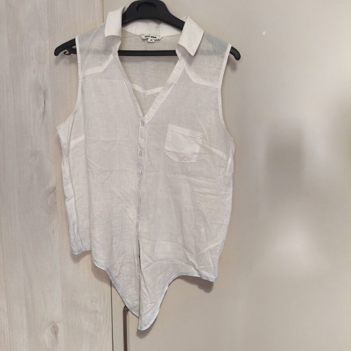 Tally Weijl sleeveless shirt used, white, sizes XS/S