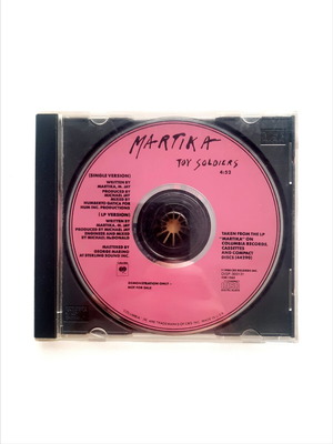 Martika Toy Soldiers Promo CD single 1989 like new, pop
