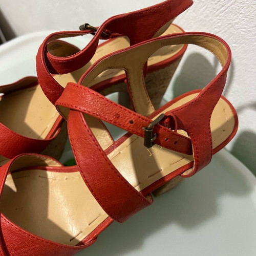 Nine West platforms like new, size 38.5, orange