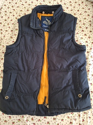 Alcott Men’s Quilted Sleeveless Jacket Size L Dark Blue Like New