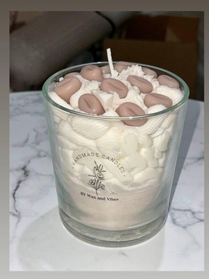 Handmade coffee scented candle like new