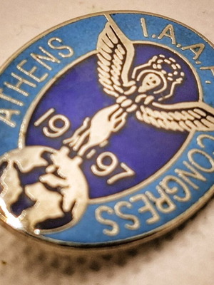 Athens I.A.A.F Congress 1997 Pin like new