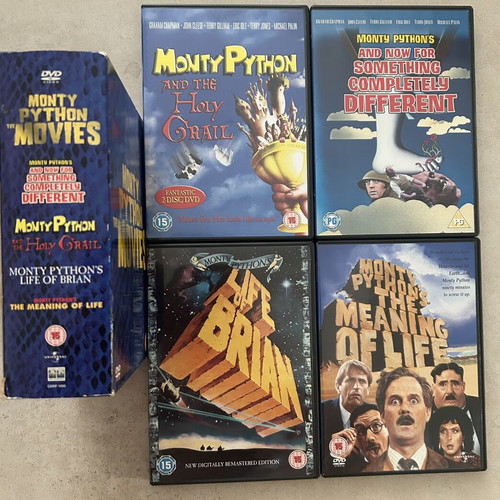Monty Python movies set of 5 DVDs like new