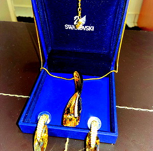SWAROVSKI πανέμορφο και σπάνιο σετ κολιέ και σκουλαρίκια