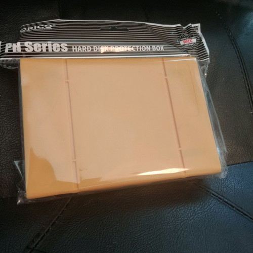 3.5 HDD hard shell case for external hard drive yellow new