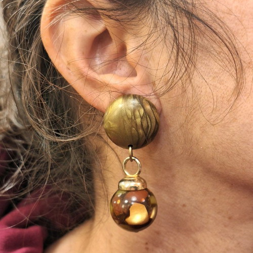 Vintage earrings unique, made in Italy