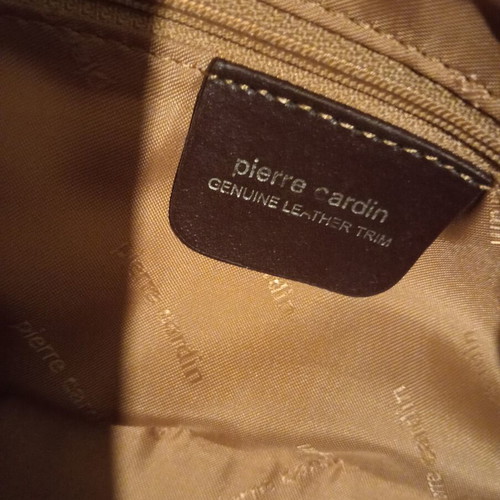 Pierre Cardin bag 2002, genuine leather and fabric, new