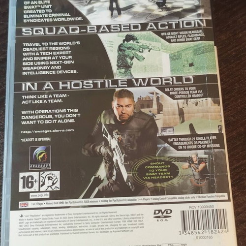SWAT Global Strike Team PS2 game