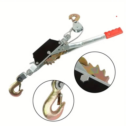 Manual hoist with ratchet mechanism, 2.5m wire rope, 2t capacity new