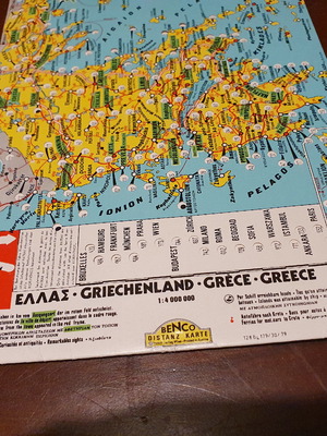 Benco distance map used, 1970s edition