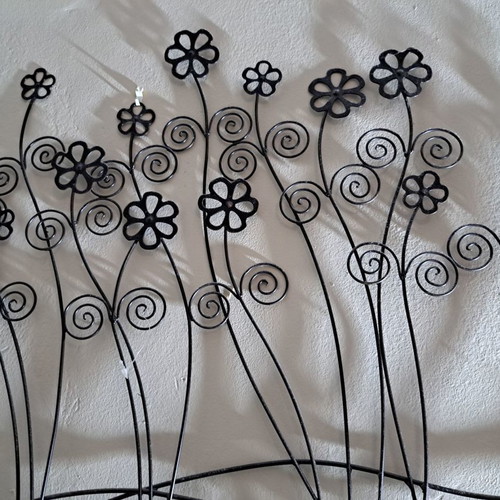 Decorative Metal Wall Art new, 3D floral design