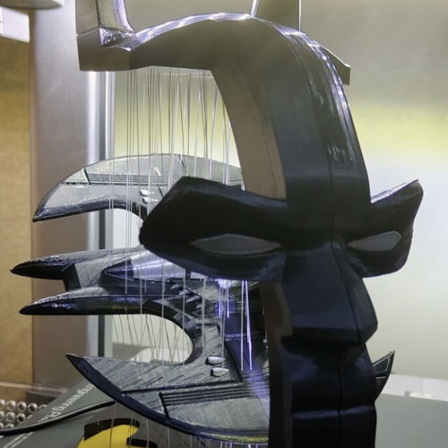 Batman Batwing & Cowl Diorama decorative art