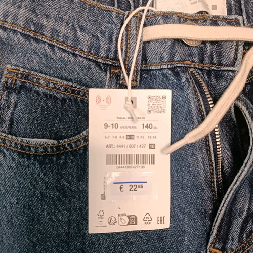 Zara Kids' Pants New, Size 10, Blue