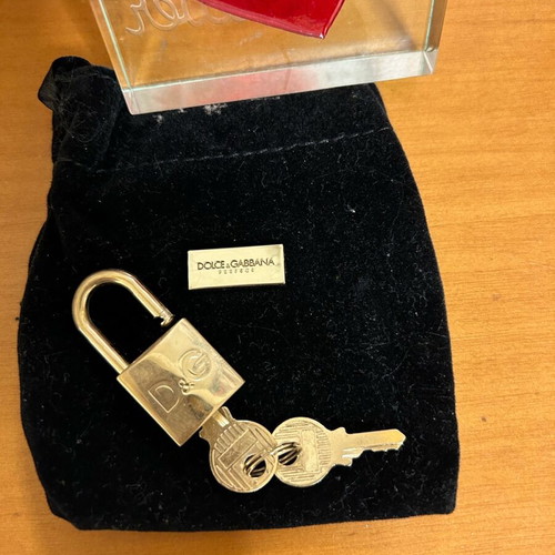 Dolce & Gabbana lock with keys new, gold color