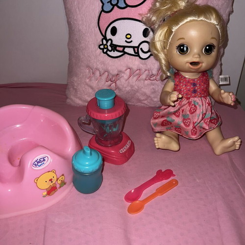 Hasbro Baby Alive Magical Mixer doll used