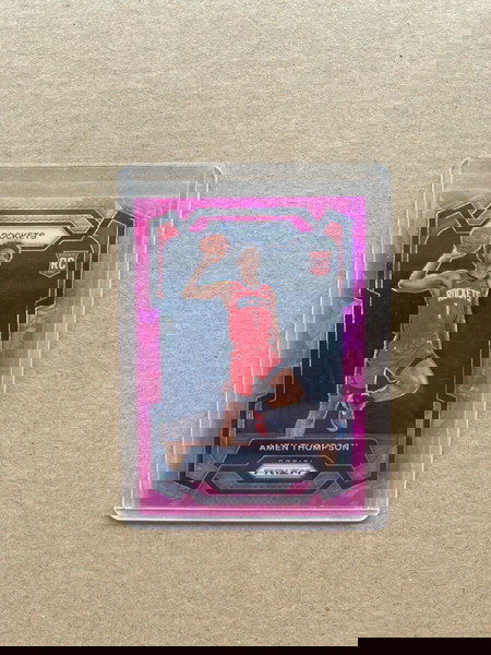 2023-24 Panini Prizm Amen Thompson Rookie Pink Cracked Ice