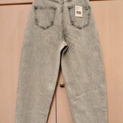 BSB Tania balloon jeans with rhinestones, light blue