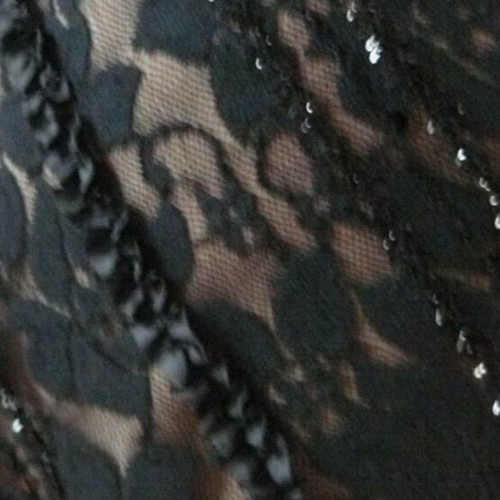 Joseph Ribkoff Evening Wedding Dress New 42 EU L Black Lace