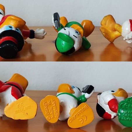Disney DuckTales Bullyland figurines vintage set used, 8 pcs