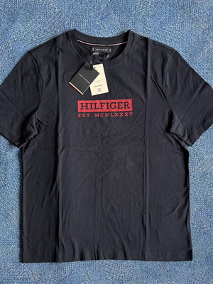 Tommy Hilfiger T-shirt, dark blue, cotton, sizes M-L-XL