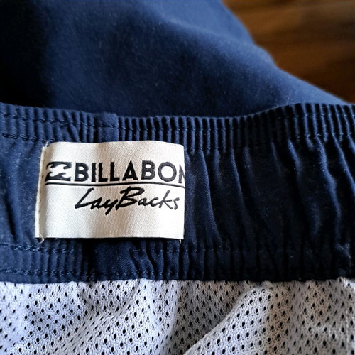 Billabong Lay Backs men's shorts like new, blue, size S