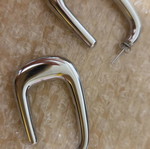 Steel earrings
