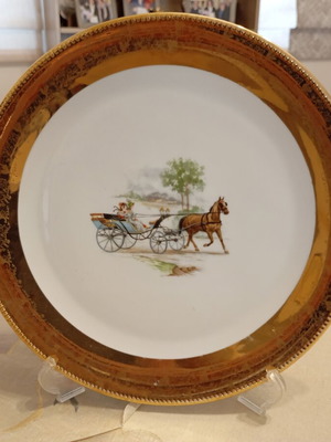 Porcelain decorative plate in like new condition