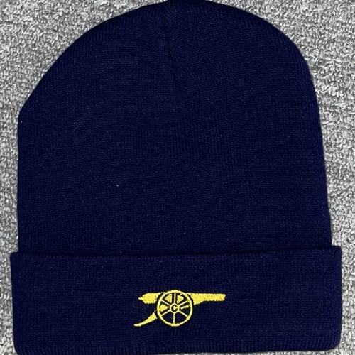 Arsenal FC navy and gold cannon beanie
