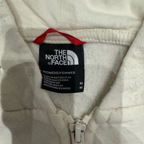 The North Face women's full zip hoodie like new, white, size M