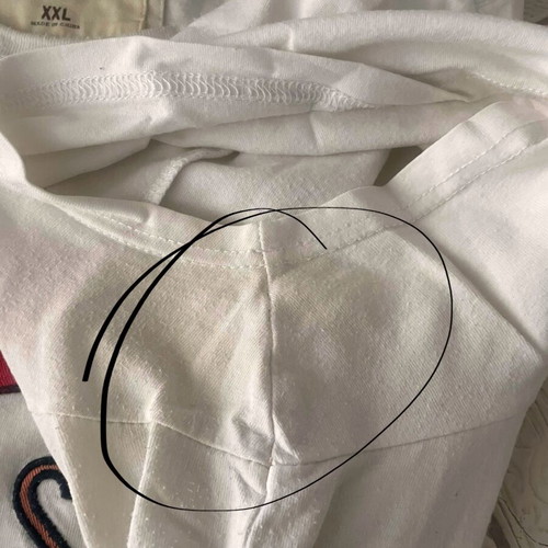 T-shirt Abercrombie & Fitch and Hollister pack of 2, used, size XXL, blue and white