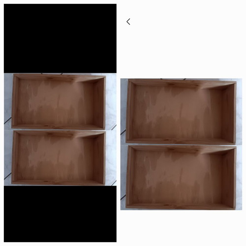 Wooden boxes, set of 4
