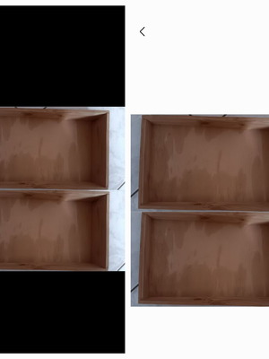 Wooden boxes, set of 4